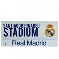 Real Madrid utcatábla fehér