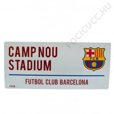 FC Barcelona Camp Nou utcatábla