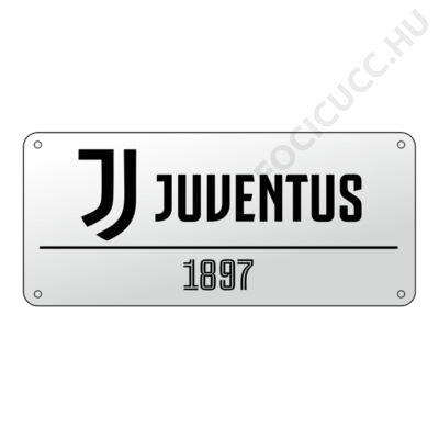 Juventus fehér utcatábla
