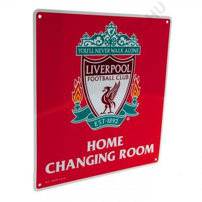 Liverpool tábla - hazai öltöző