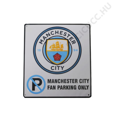 Manchester City parkoló tábla CREST
